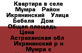 Квартира в селе  Мумра › Район ­ Икрянинский › Улица ­ Бебеля › Дом ­ 3 › Общая площадь ­ 55 › Цена ­ 790 000 - Астраханская обл., Икрянинский р-н, Мумра с. Недвижимость » Квартиры продажа   . Астраханская обл.